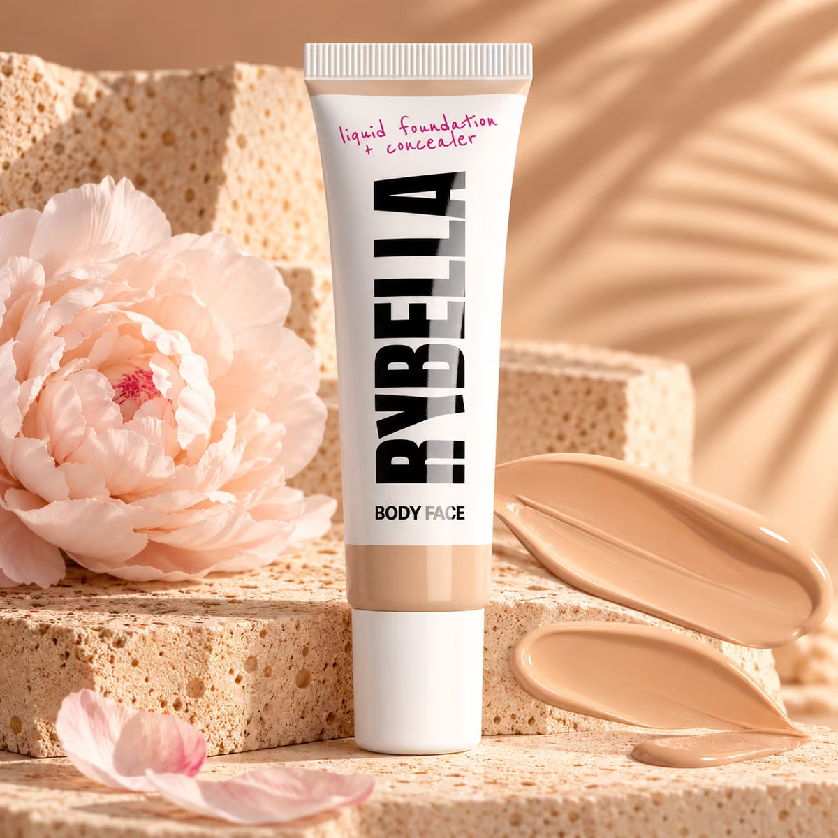 RYBELLA LIQUID FOUNDATION + CONCEALER BODY FACE - Fondotinta e Correttore Viso & Corpo 30 ml