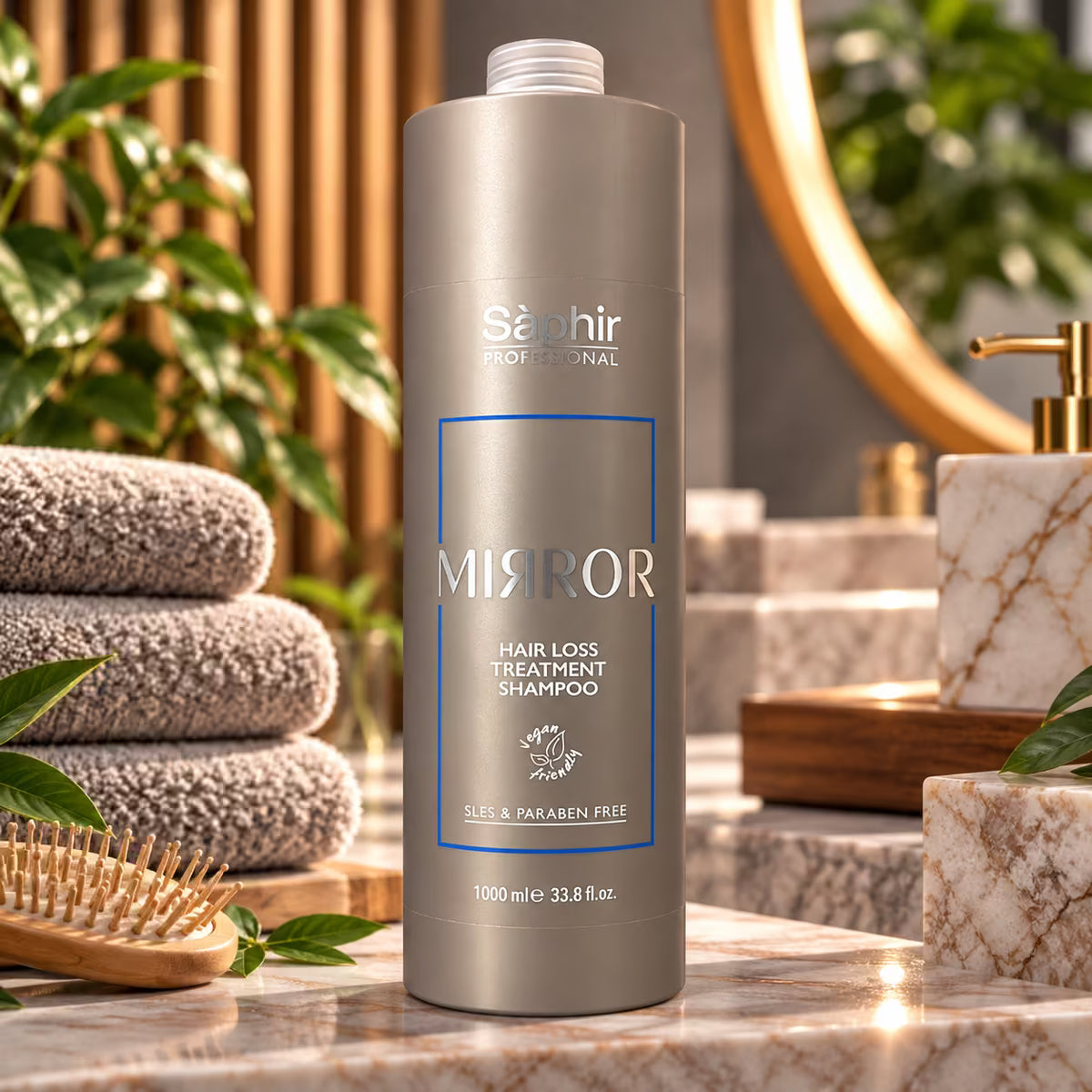 SÁPHIR PROFESSIONAL MIRROR HAIR LOSS TREATMENT SHAMPOO - Shampoo Rinforzante Anticaduta 300/1000ml