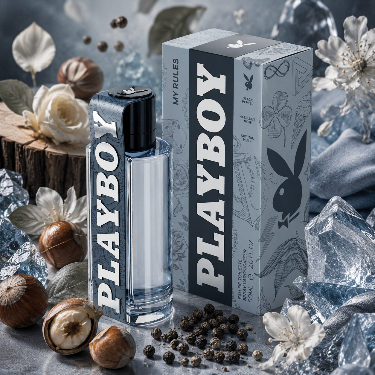 Playboy - EDT 60ML Profumo uomo MY RULES+OMAGGIO