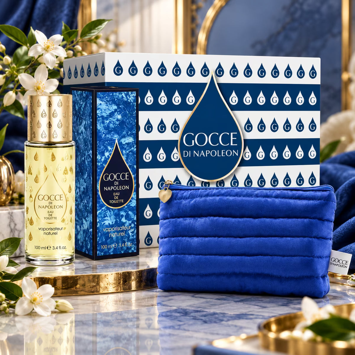 GOCCE DI NAPOLEON GIFT SET - Eau de Toilette 100 ml + Pochette Blu