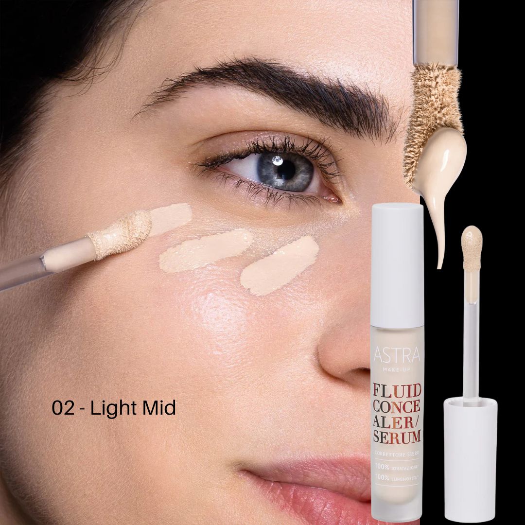 ASTRA MAKE UP FLUID CONCEALER SERUM - Correttore Siero Idratante Illuminante