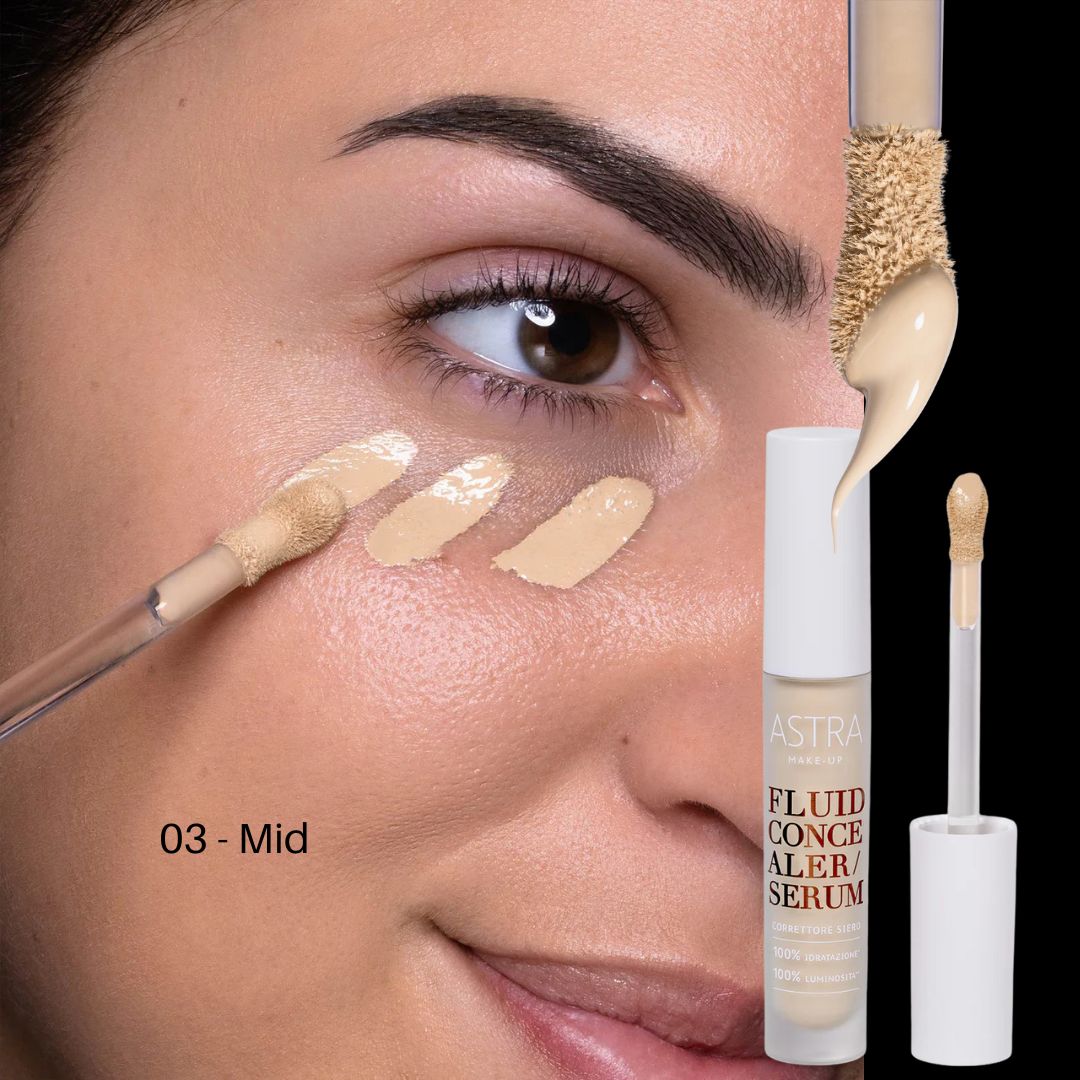 ASTRA MAKE UP FLUID CONCEALER SERUM - Correttore Siero Idratante Illuminante