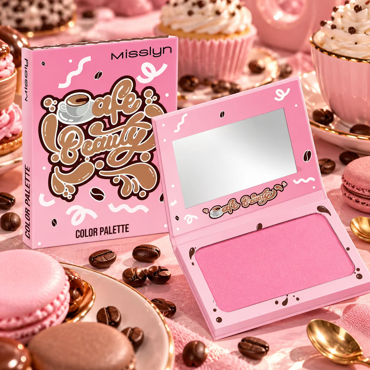 MISSLYN CAFE BEAUTY COLOR PALETTE BLUSH - Pink Berry 6g