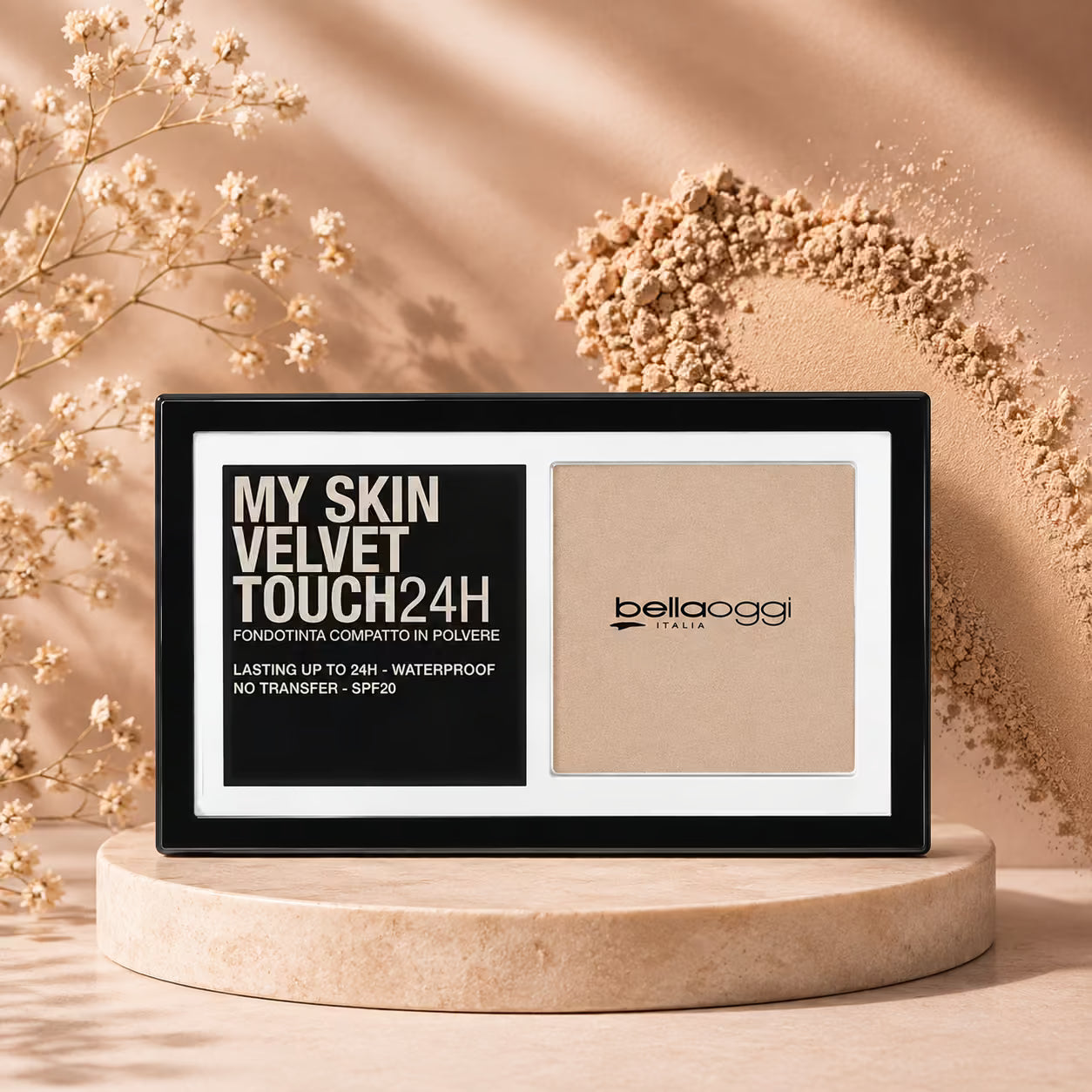 BELLAOGGI MY SKIN VELVET TOUCH 24H - Fondotinta Compatto In Polvere 9g