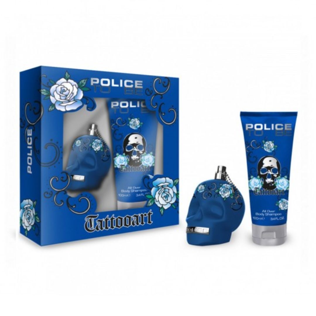 COFANETTO POLICE TATTOO ART MAN EDT 40ML + SHAMPOO DOCCIA 100ML