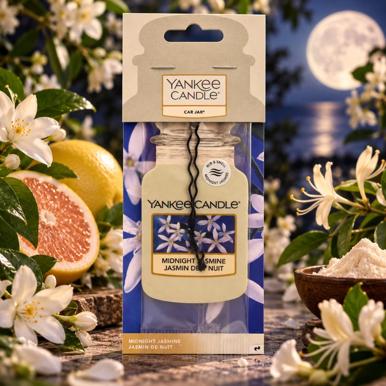 YANKEE CANDLE CAR JAR -  Midnight Jasmine