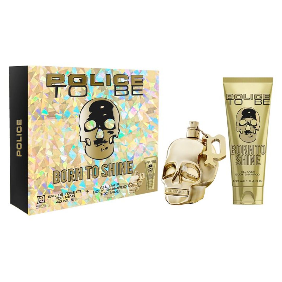 COFANETTO POLICE BORN TO SHINE MAN EDT 40ML + SHAMPOO DOCCIA 100ML