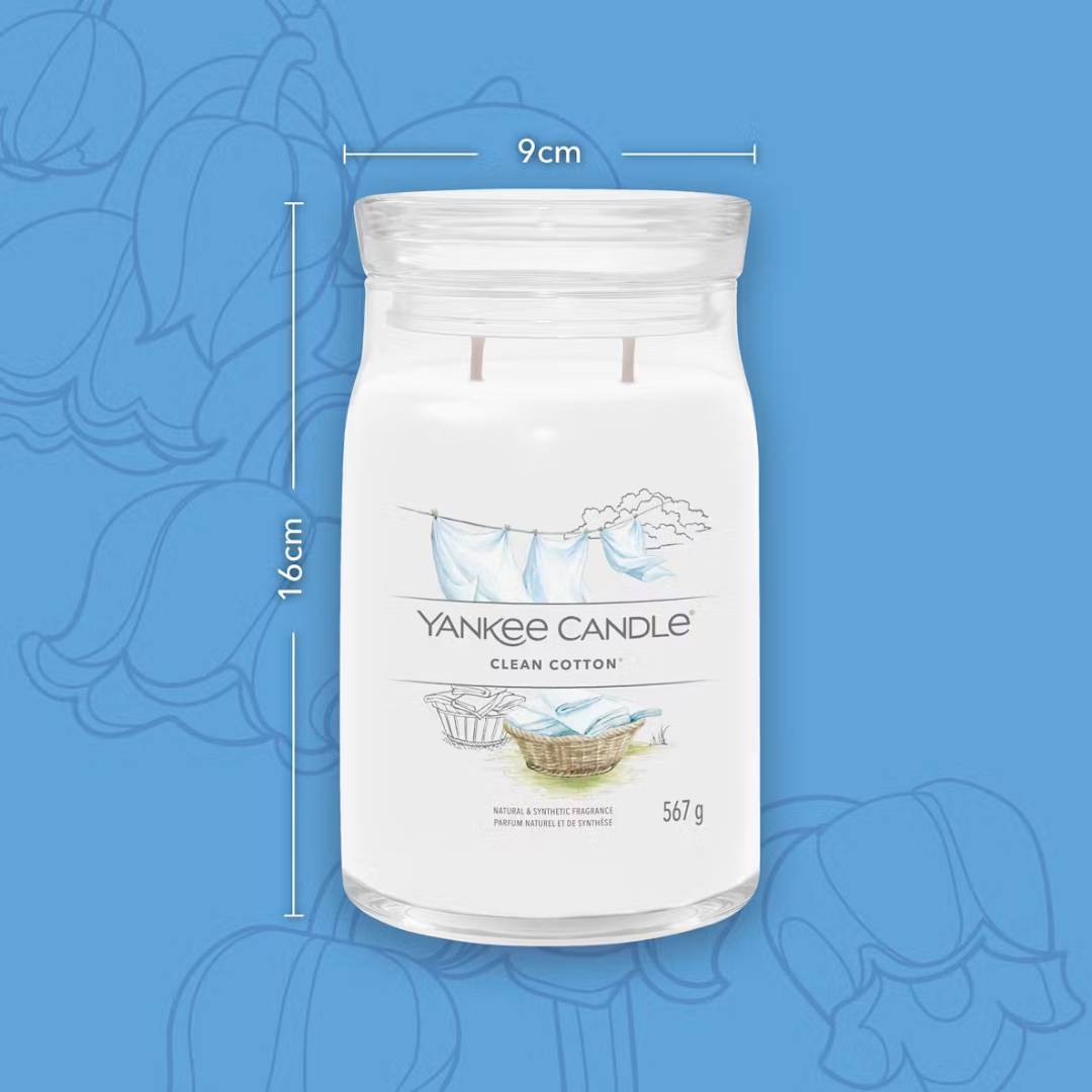 YANKEE CANDLE | Collezione Signature - CLEAN COTTON