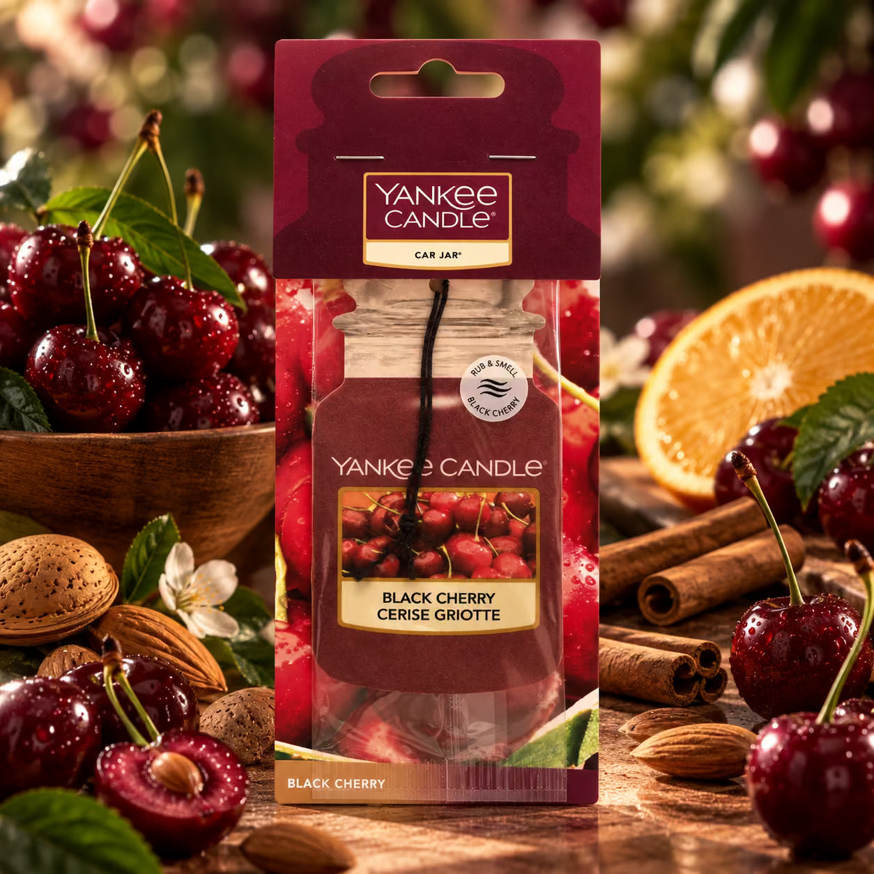 YANKEE CANDLE CAR JAR -  Black Cherry