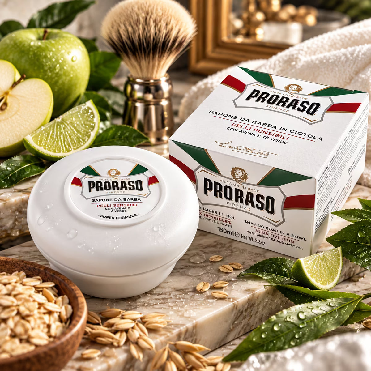 PRORASO SAPONE DA BARBA IN CIOTOLA PELLI SENSIBILI 150ml