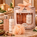 IDC INSTITUTE SCENTED BATH BRONZE SANDALWOOD & CARDAMOM - Body Lotion 80m + Shower Gel 80ml + Spugna