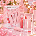 MAGIC STUDIO COQUETTE LIP TRIO - Lip Gloss 4ml + Lipstick 3.5g + Lip Pencil 1g