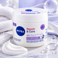 NIVEA REPAIR & CARE SENSITIVE GLICERINA 15% - Crema Idratante Viso, Corpo e Mani 400ml