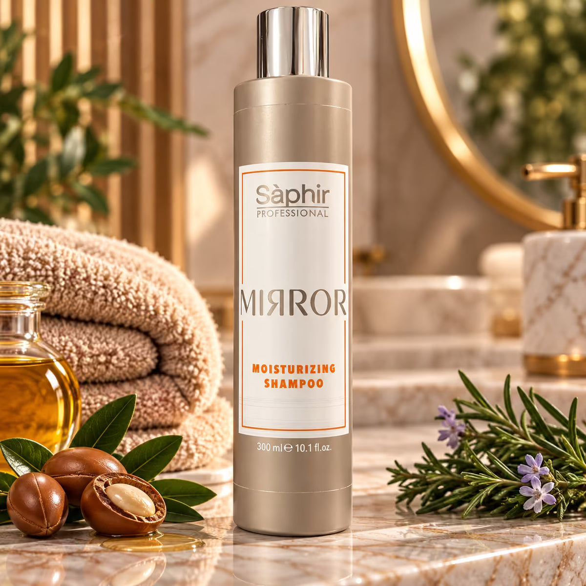 SÁPHIR PROFESSIONAL MIRROR MOISTURIZING SHAMPOO - Shampoo Idratante 300 ml / 1000 ml