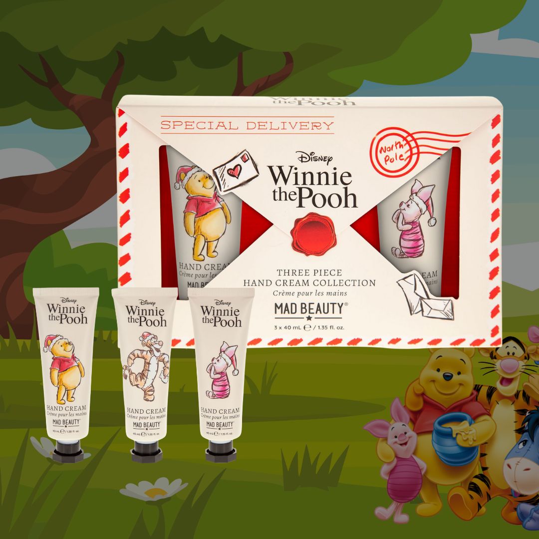 DISNEY WINNIE THE POOH X-MAS | Set 3 Creme Mani - Zucchero Filato, Bacche invernali e Miele