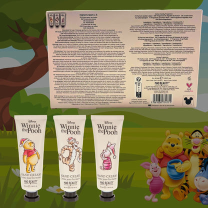 DISNEY WINNIE THE POOH X-MAS | Set 3 Creme Mani - Zucchero Filato, Bacche invernali e Miele