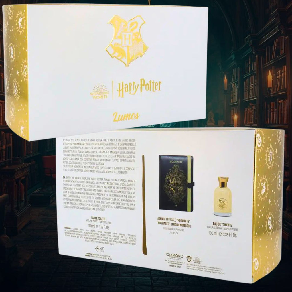 HARRY POTTER LUMOS Cofanetto – Eau de Toilette 100ml + Notebook Ufficiale Hogwarts
