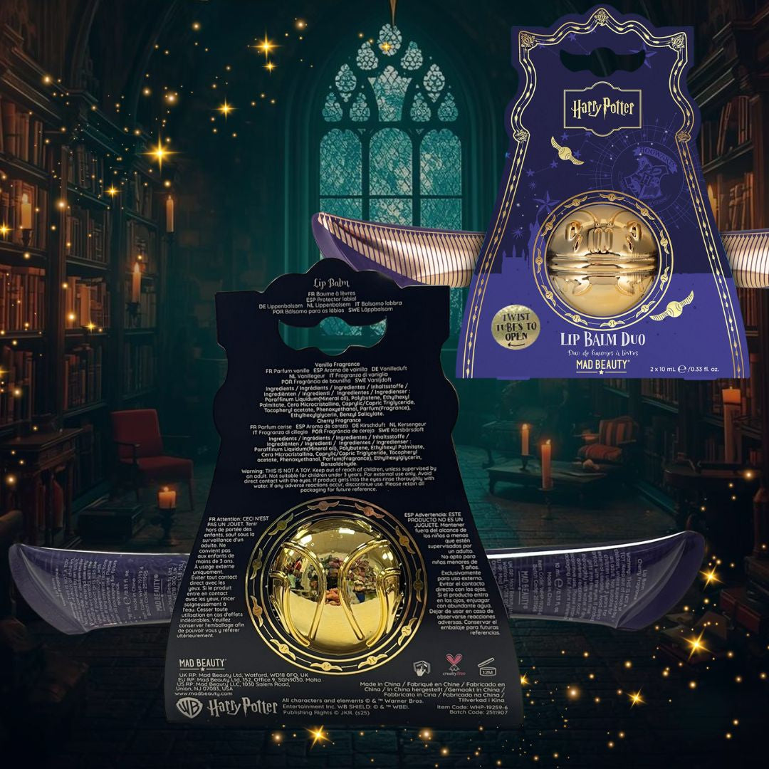 HARRY POTTER BOCCINO D'ORO – Balsamo Labbra Duo, Vaniglia & Ciliegia