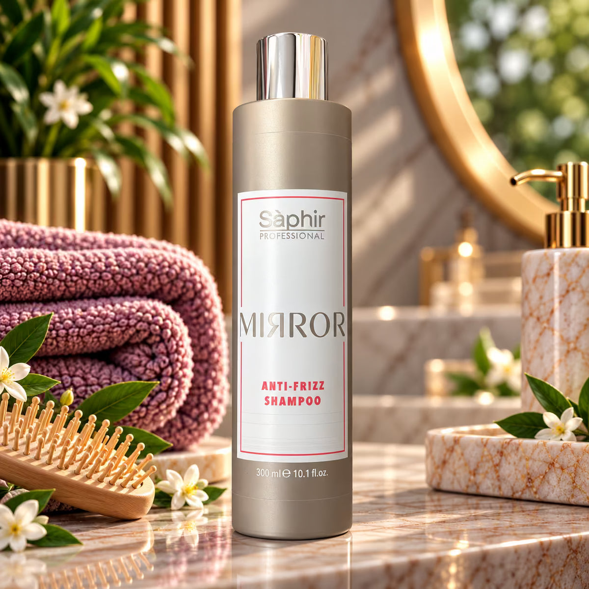 SÁPHIR PROFESSIONAL MIRROR ANTI FRIZZ SHAMPOO - Shampoo  Anticrespo 300/1000ml