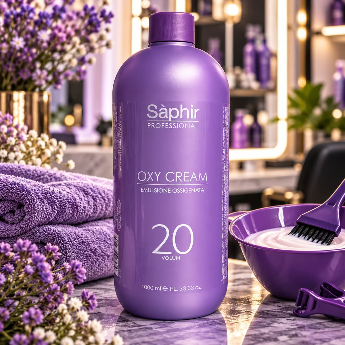 SÁPHIR PROFESSIONAL OXY CREAM 20 VOLUMI - Emulsione Ossidante Cremosa 1000 ml