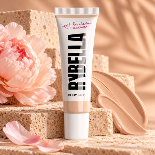 RYBELLA LIQUID FOUNDATION + CONCEALER BODY FACE - Fondotinta e Correttore Viso & Corpo 30 ml