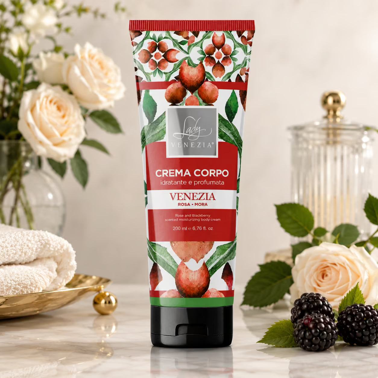 LADY VENEZIA CREMA CORPO IDRATANTE E PROFUMATA - Sorrento Fiori Di Arancio 200ml