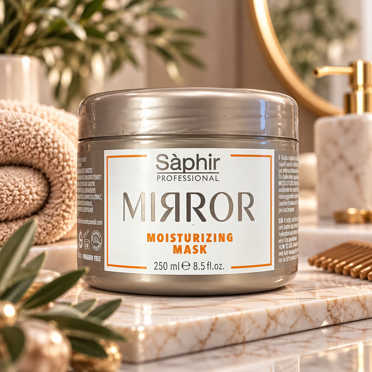 SÁPHIR PROFESSIONAL MIRROR MOISTURIZING MASK - Maschera Idratante Capelli 250/1000ml