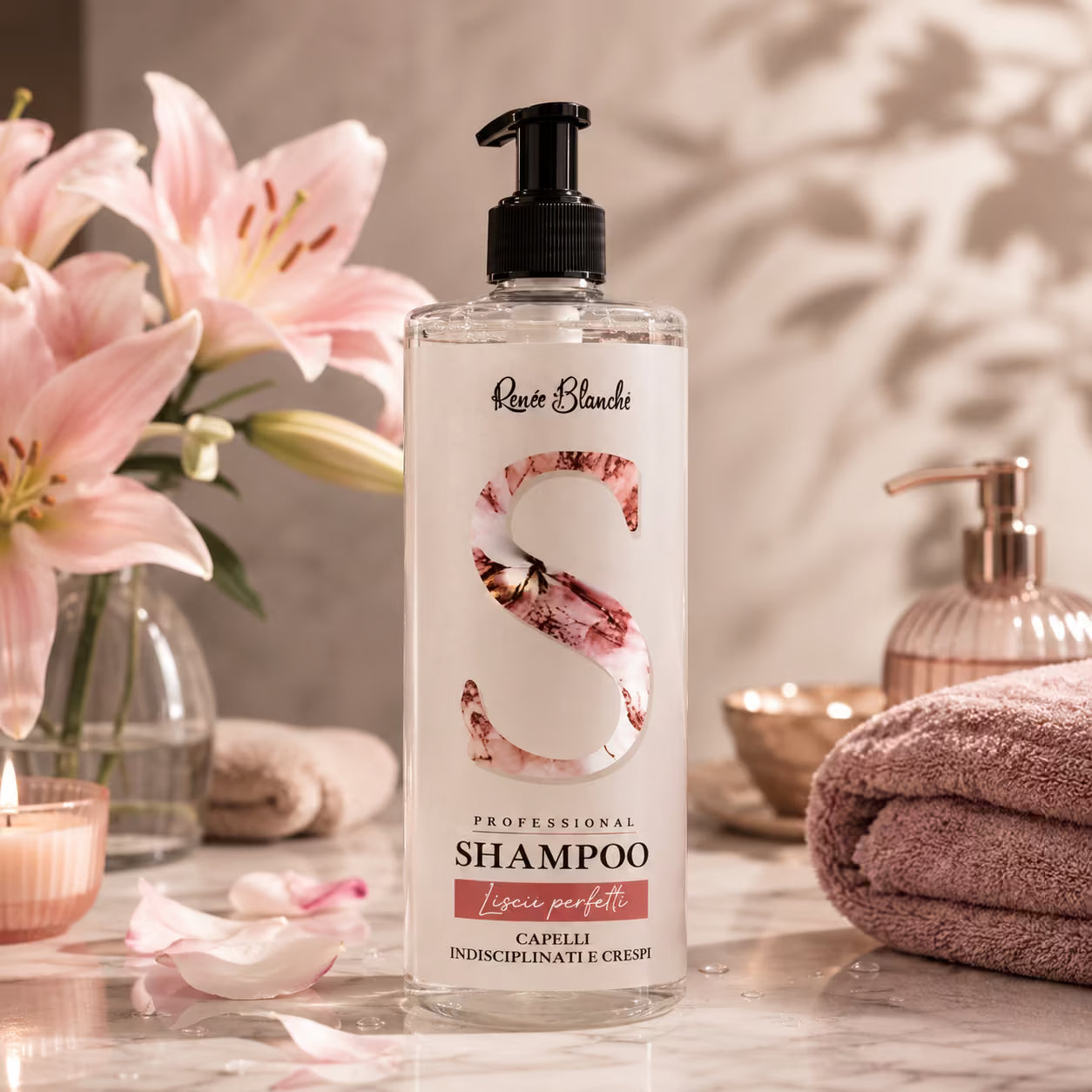 RENEE' BLANCHE SHAMPOO PROFESSIONAL LISCI PERFETTI - Capelli Indisciplinati e Crespi 500ml