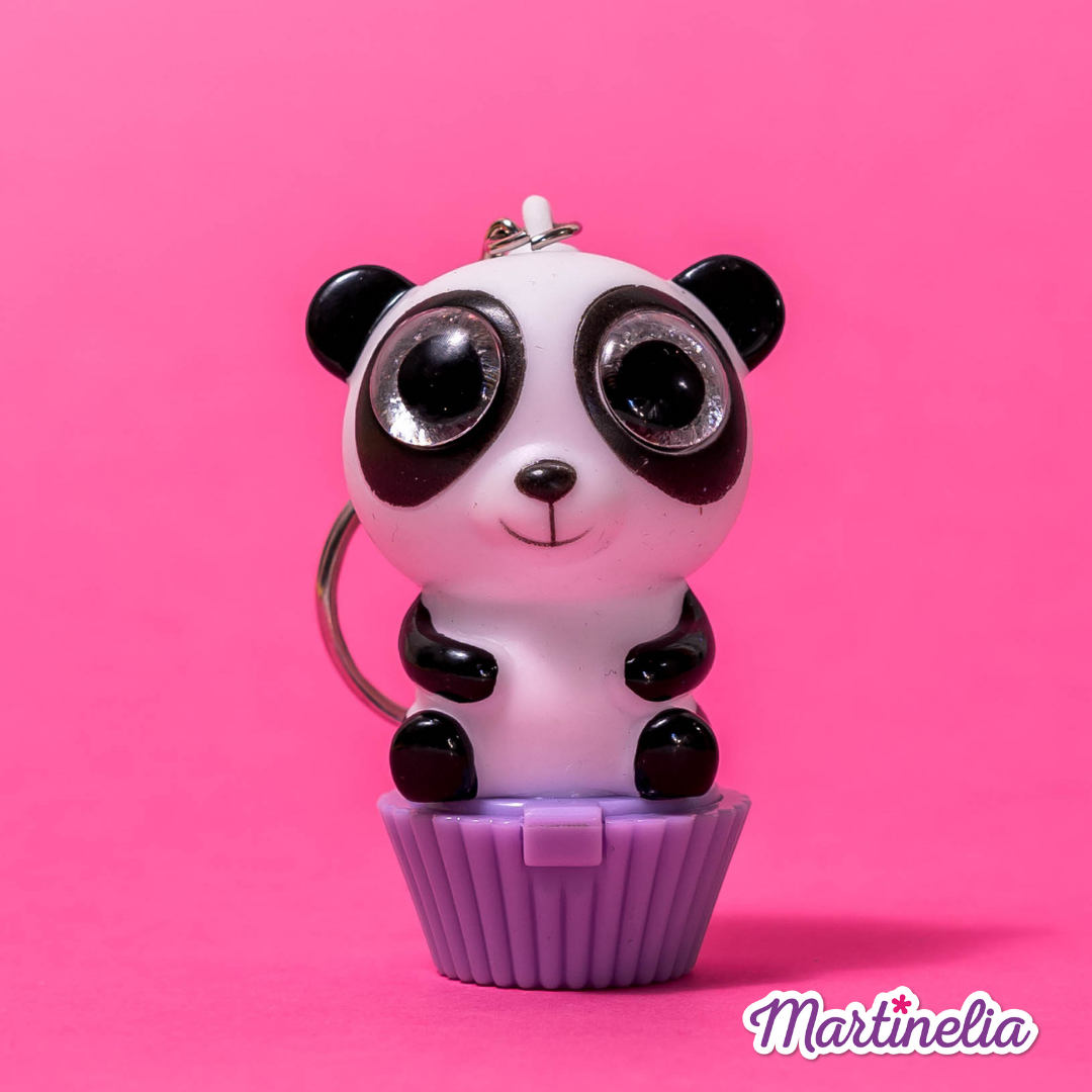 SQUISHNIMALS - Balsamo labbra fruttato con morbido animaletto portachiavi