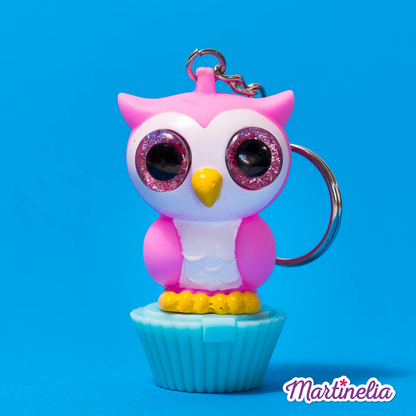 SQUISHNIMALS - Balsamo labbra fruttato con morbido animaletto portachiavi