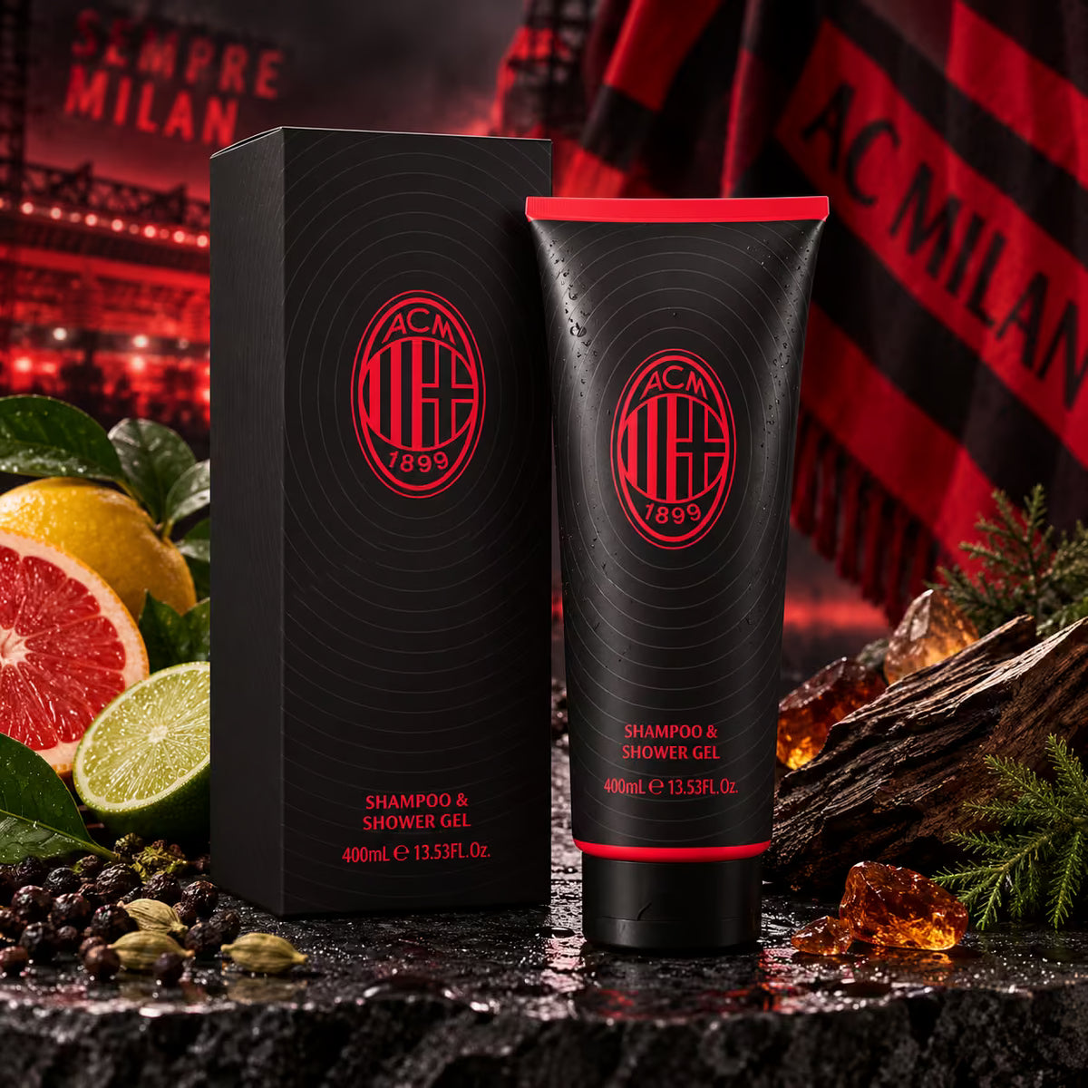 AC MILAN SHAMPOO & SHOWER GEL UOMO 2in1 400ml