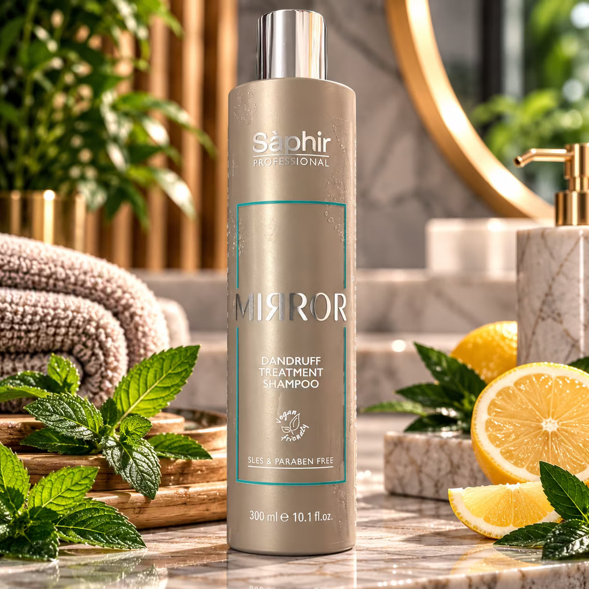 SÁPHIR PROFESSIONAL MIRROR DANDRUFF TREATMENT SHAMPOO - Shampoo Antiforfora 300 ml / 1000 ml