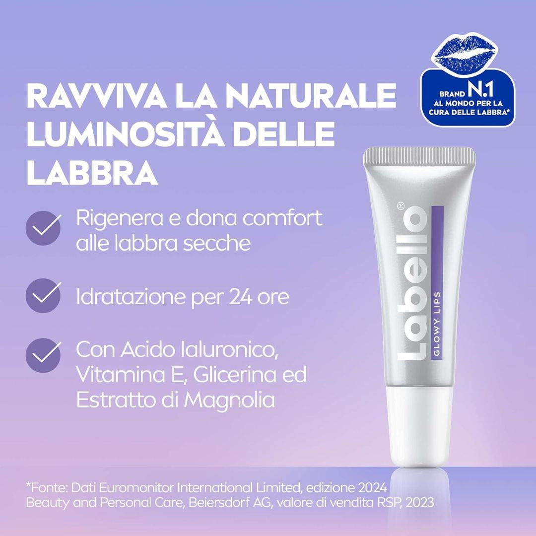 LABELLO GLOWY LIPS – Trattamento Labbra Idratante & Illuminante