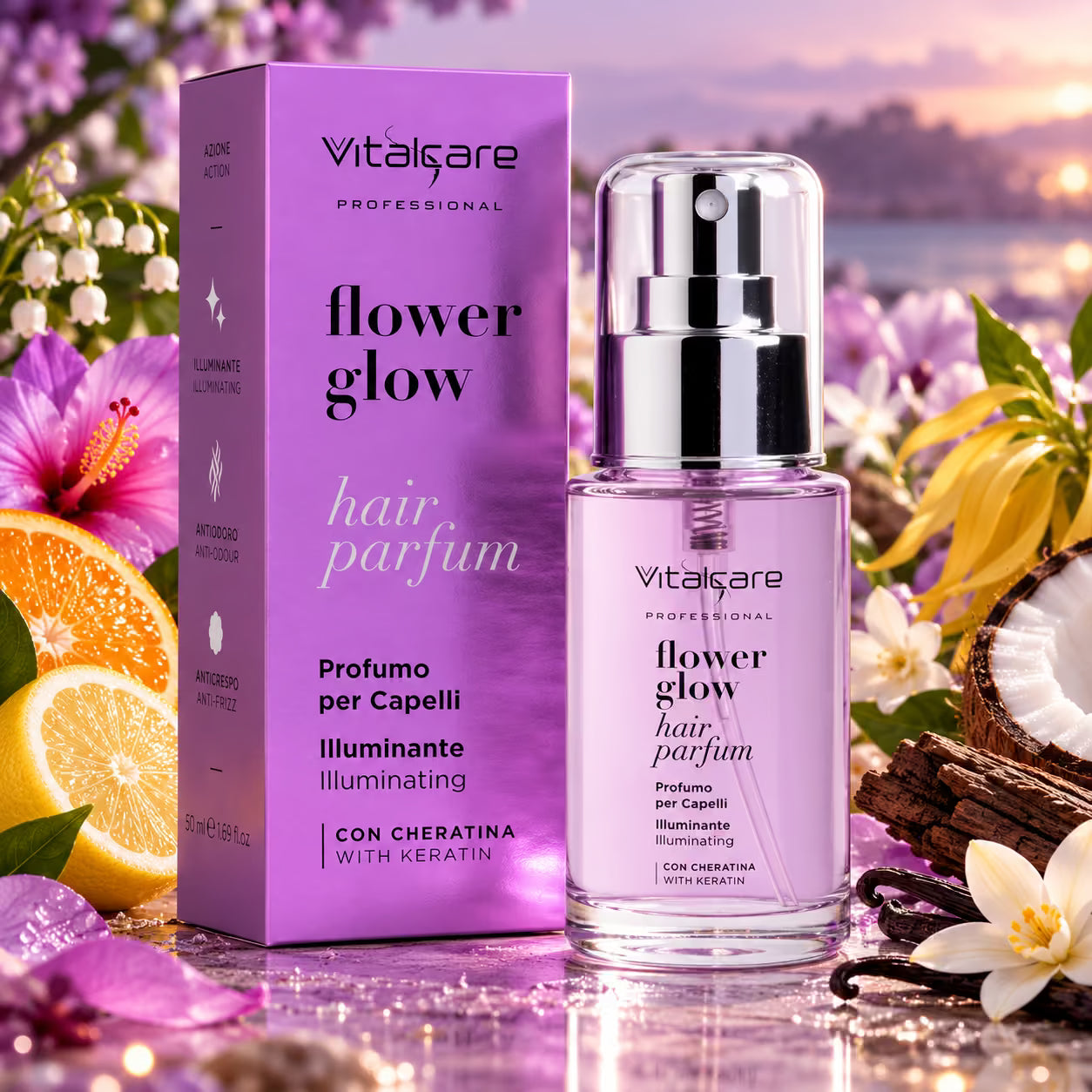 VITALCARE PROFESSIONAL HAIR PARFUM CON CHERATINA - Flower Glow 50ml