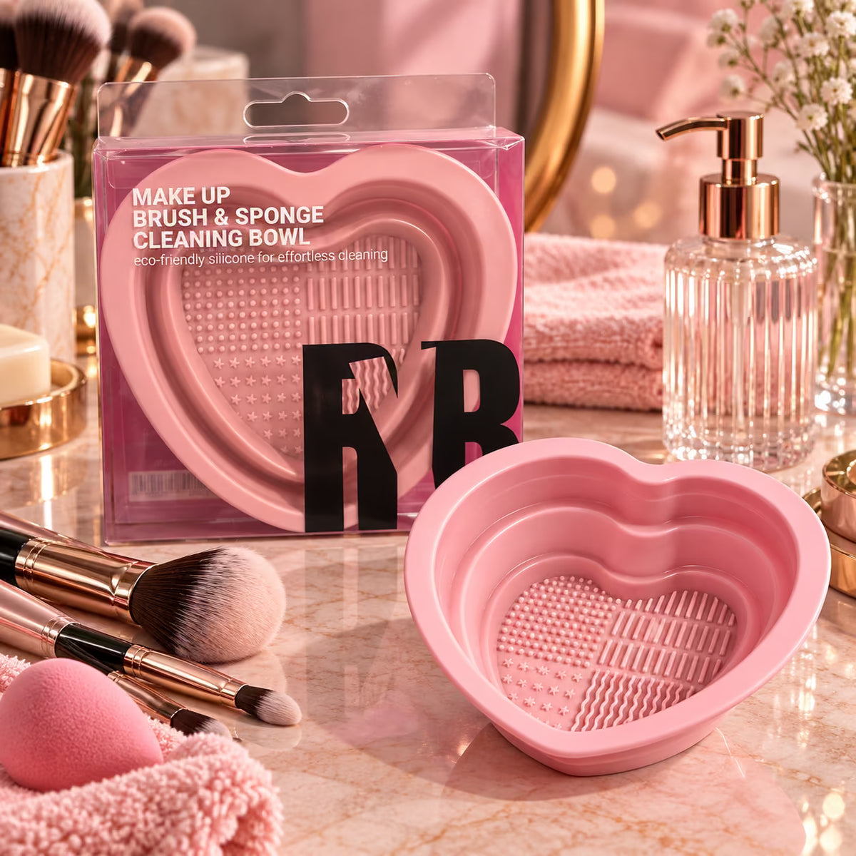 RYBELLA MAKEUP BRUSH & SPONGE CLEANING BOWL - Pulizia Pennelli & Spugnette