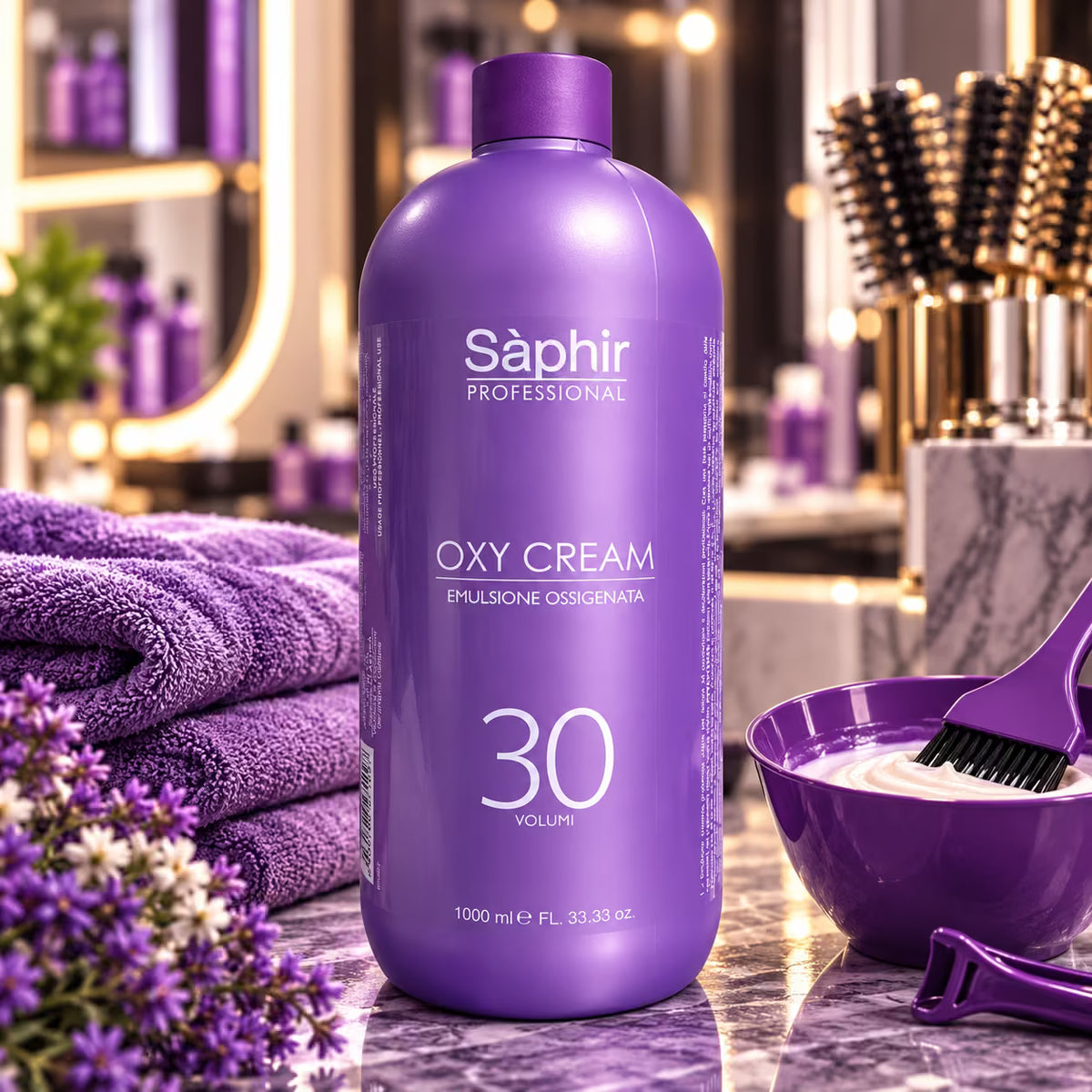 SÁPHIR PROFESSIONAL OXY CREAM 30 VOLUMI - Emulsione Ossidante Cremosa 1000 ml