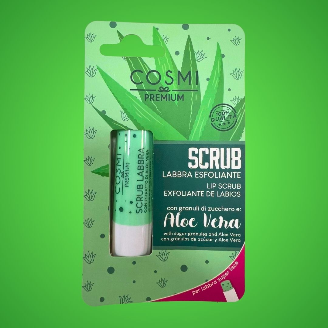 COSMI SCRUB LABBRA ESFOLIANTE | ALOE VERA - per labbra super lisce
