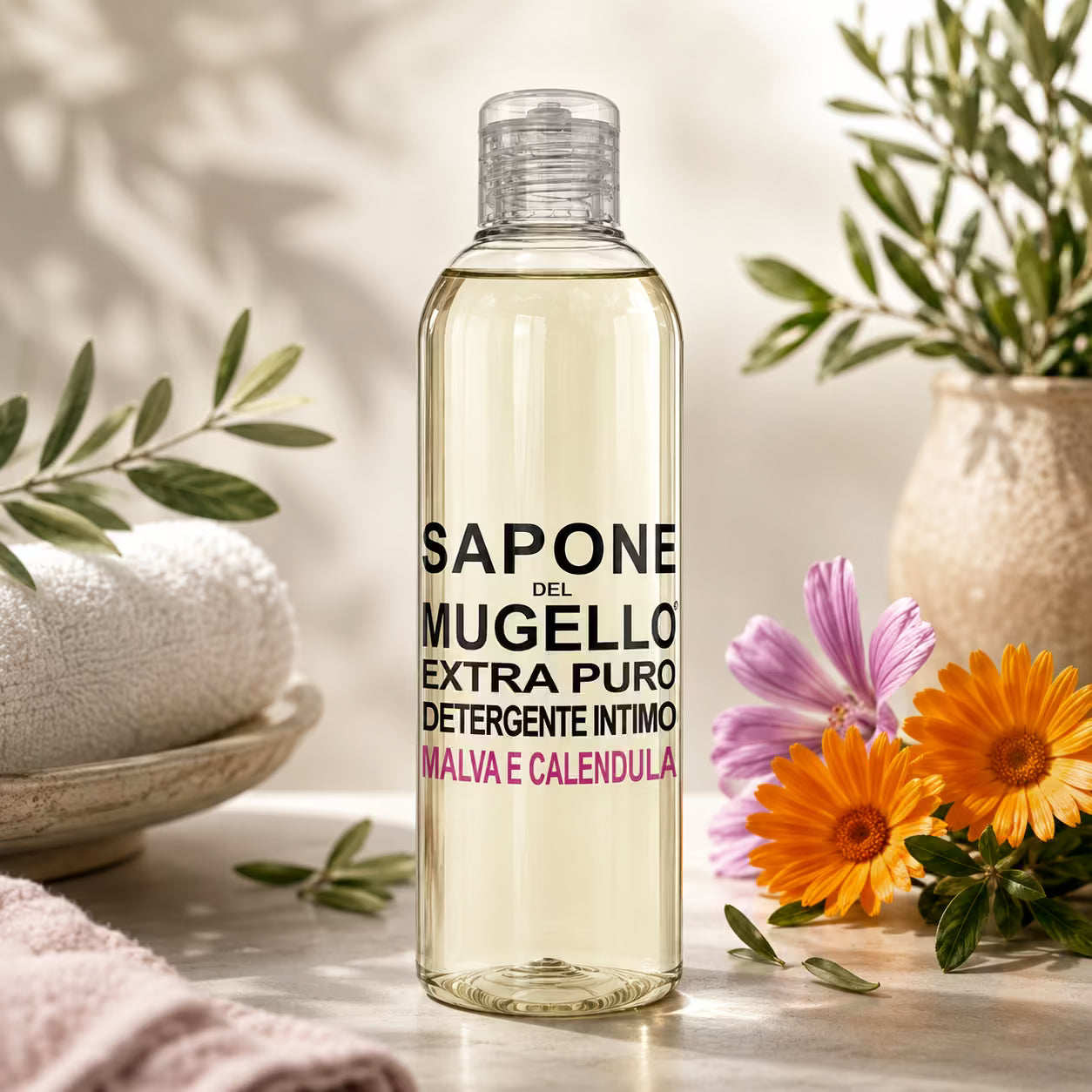 SAPONE DEL MUGELLO EXTRA PURO DETERGENTE INTIMO MALVA E CALENDULA 250ml