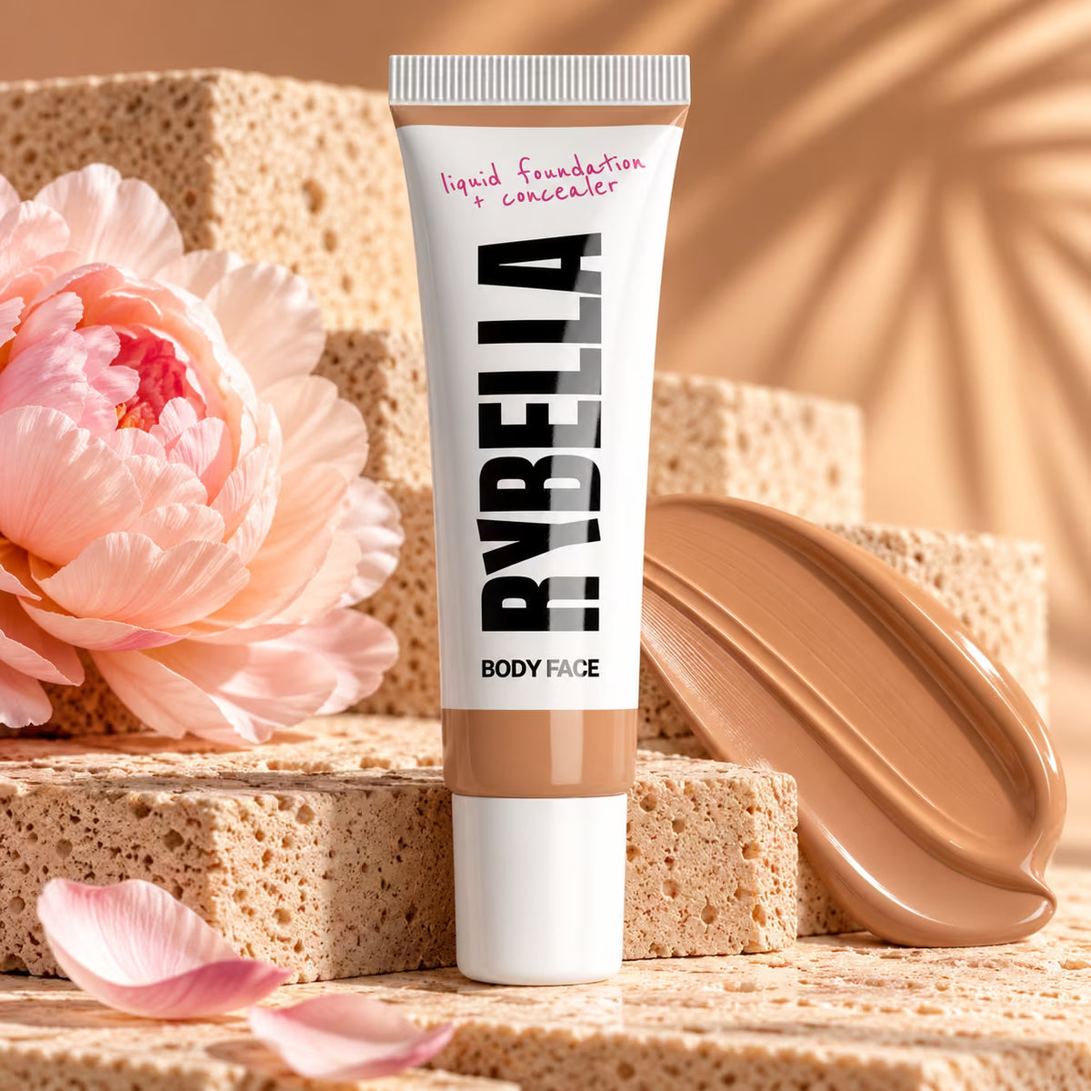 RYBELLA LIQUID FOUNDATION + CONCEALER BODY FACE - Fondotinta e Correttore Viso & Corpo 30 ml