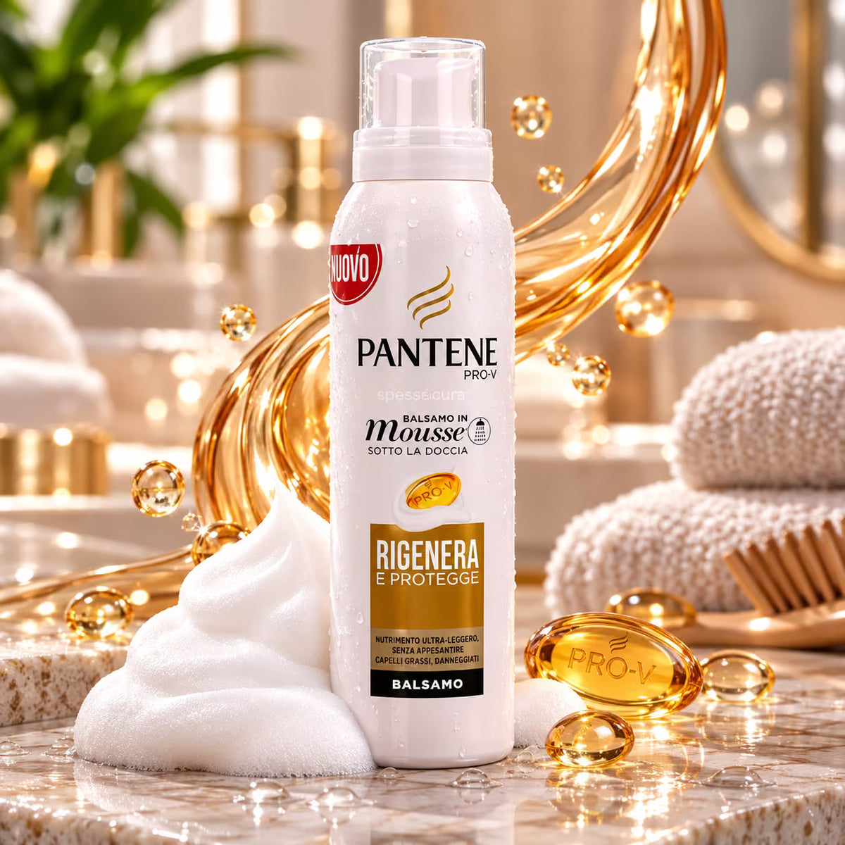PANTENE PRO-V BALSAMO IN MOUSSE RIGENERA E PROTEGGE 140ml