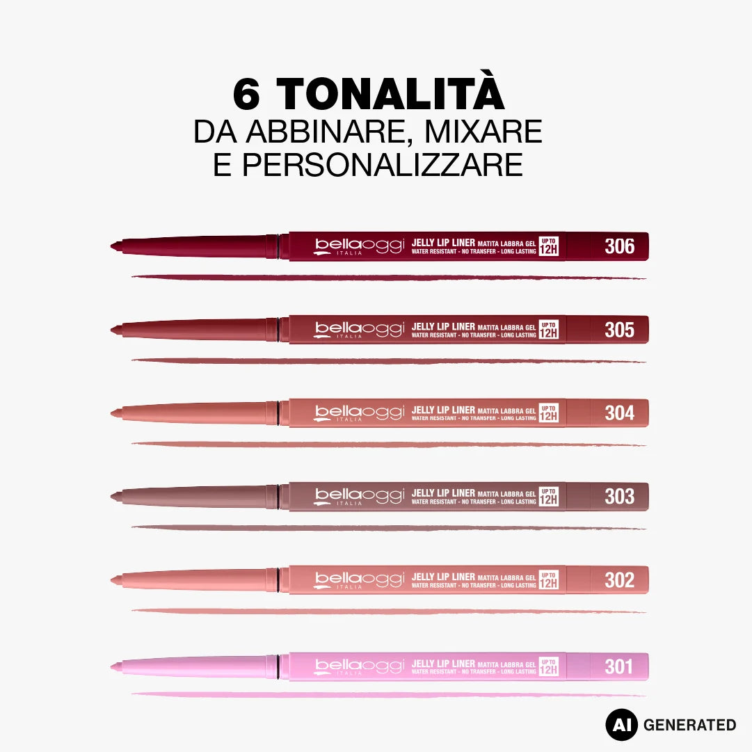 BELLAOGGI JELLY LIP LINER - Matita Labbra Gel 0.3g