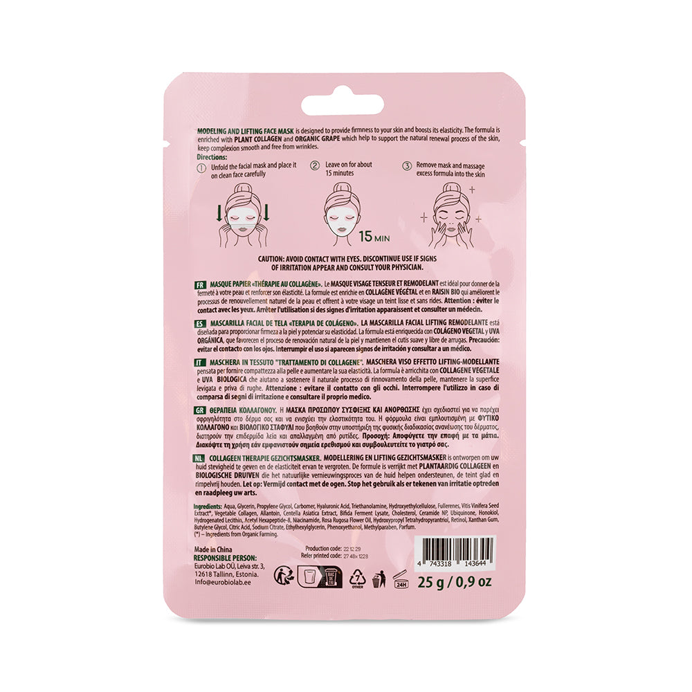 SHEET MASK | COLLAGEN THERAPY  -  Modellante & Lifting