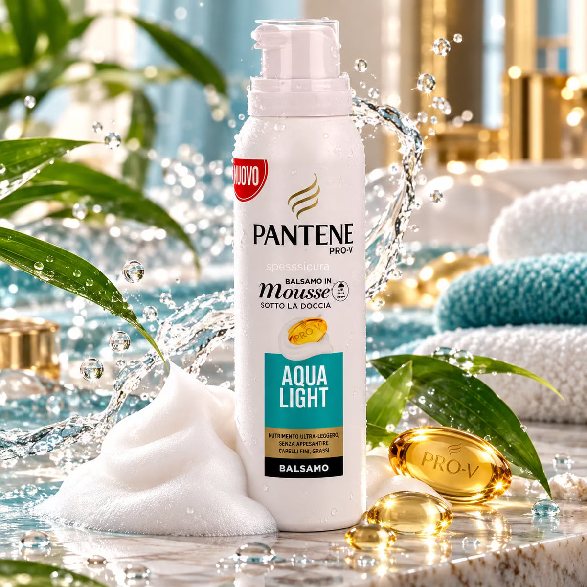 PANTENE PRO-V BALSAMO IN MOUSSE ACQUA LIGHT 140ml