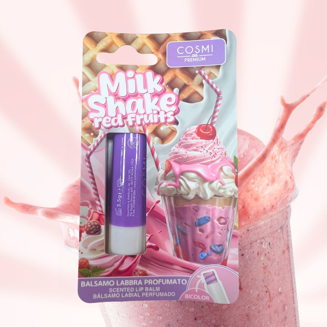 COSMI BALSAMO LABBRA IDRATANTE PROFUMATO | MILK SHAKE Red Fruits - Bicolore