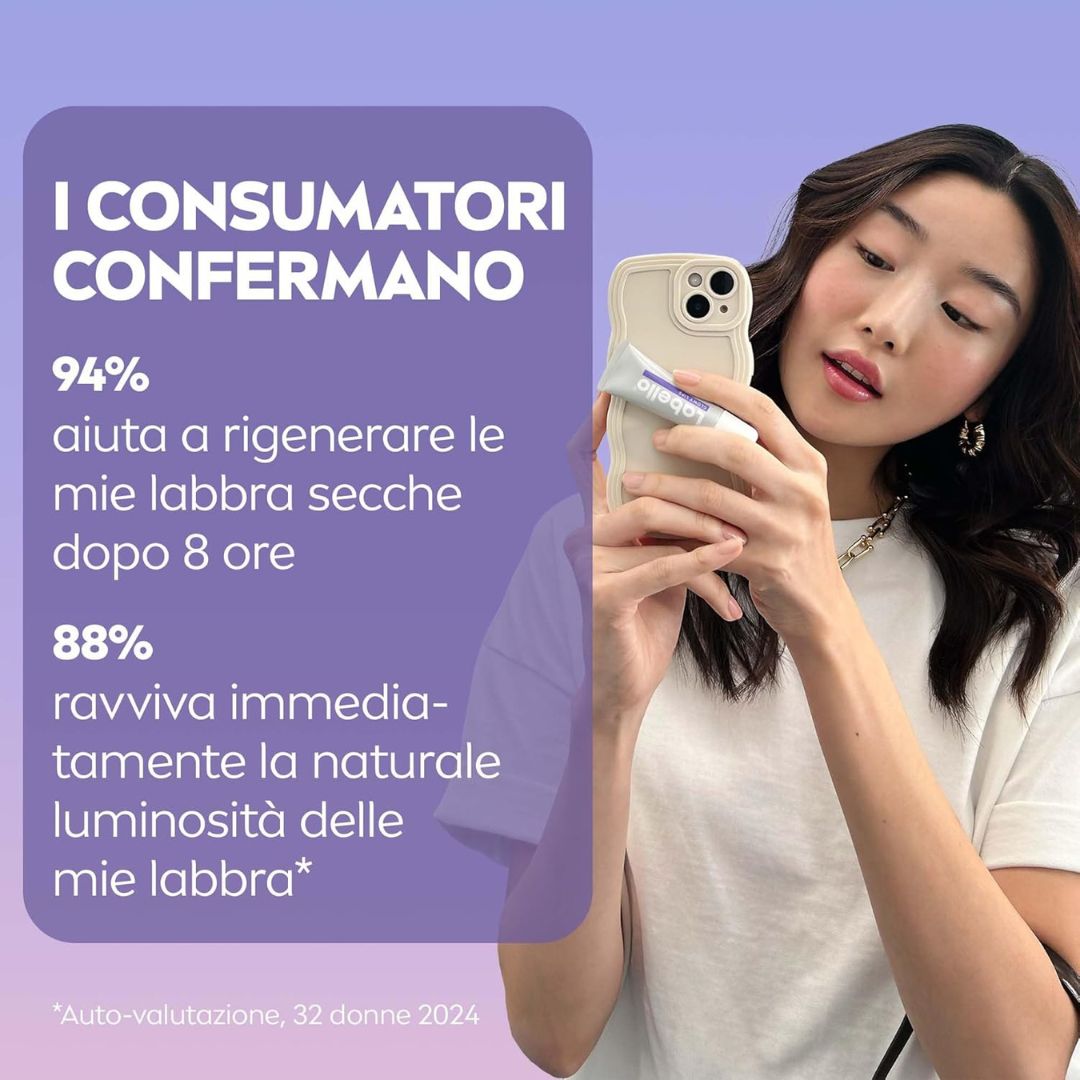LABELLO GLOWY LIPS – Trattamento Labbra Idratante & Illuminante