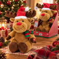 VESTI CASA PELUCHE RENNA NATALIZIA MUSICALE E DANZANTE 38cm