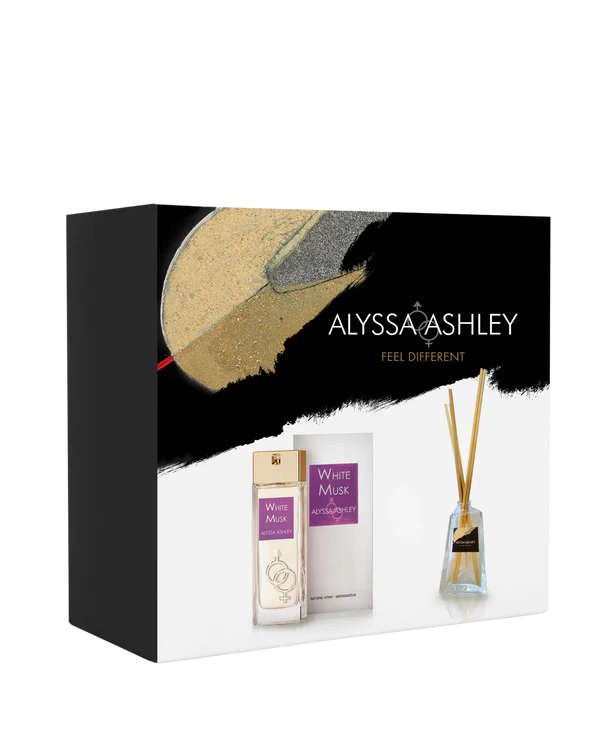 ALYSSA ASHLEY - White Musk | Set EDP 50ml +  Profumatore Ambiente 50ml