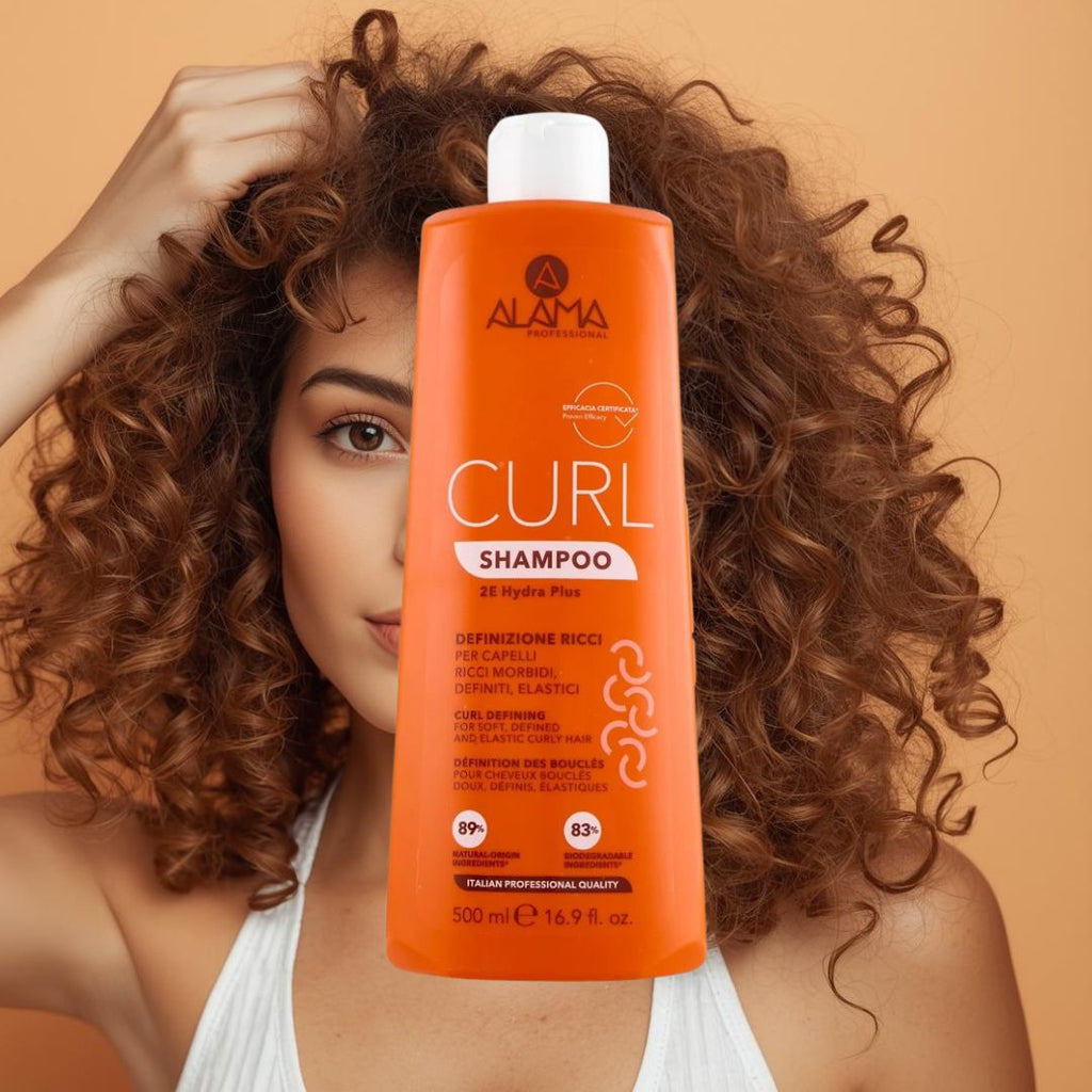 ALAMA PROFESSIONAL CURL - Kit Definizione Ricci | Shampoo 500ml + Balsamo 300ml + Fluido Modella Ricci 200ml + Maschera 500ml + Omaggio