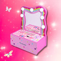 MARTINELIA MAKEUP VANITY - Toeletta con Specchio Luminoso + Set Trucco per bambini