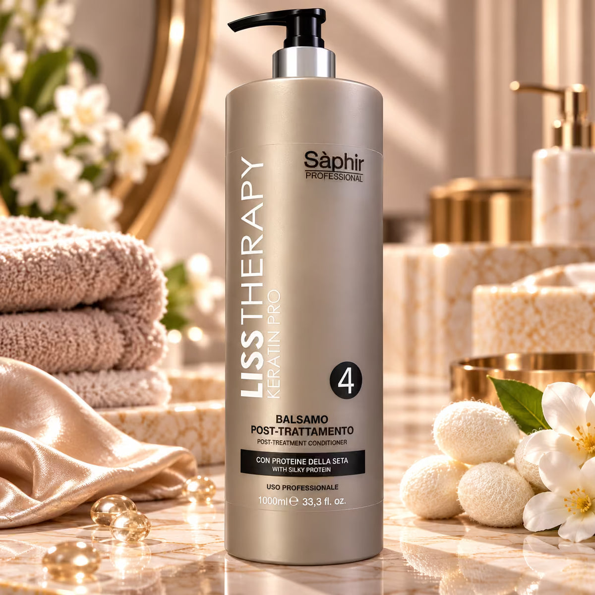 SÁPHIR PROFESSIONAL LISS THERAPHY KERATIN PRO BALSAMO POST-TRATTAMENTO STEP 4 300/1000ml